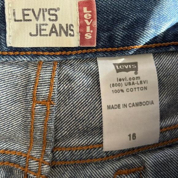 Vintage Levi’s 550 Denim Jean Shorts Women’s Size 16 - Picture 3 of 4